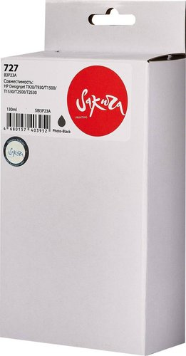Картридж Sakura Printing SIB3P23A (аналог HP 727 Photo Black) - 1/1
