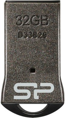 USB Flash Silicon-Power Touch T01 32Gb Black (SP032GBUF2T01V1K) - 1/1