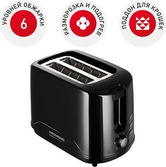 Тостер Redmond (Редмонд) RT-437 (черный) - 1/1