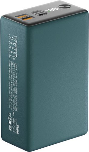 Внешний аккумулятор Olmio QX-30 30000mAh (темно-зеленый) - 1/1