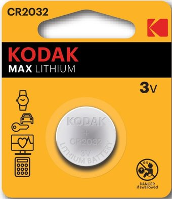 Батарейка Kodak Max CR2032-2BL 2 шт - 1/1