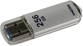 USB Flash SmartBuy V-Cut 256GB (серебристый) - 1/1