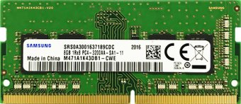Оперативная память Samsung 8GB DDR4 SODIMM PC4-25600 M471A1K43DB1-CWE - 1/1