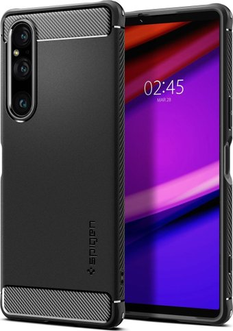 Чехол для телефона Spigen Rugged Armor для Sony Xperia 1 V ACS06204 (черный) - 1/1