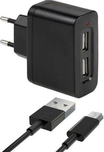 Сетевое зарядное InterStep IS-TC-MINIUSB1K-01OB201 - 1/1