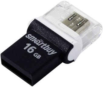 USB Flash SmartBuy POKO 16GB (черный) [SB16GBPO-K] - 1/1