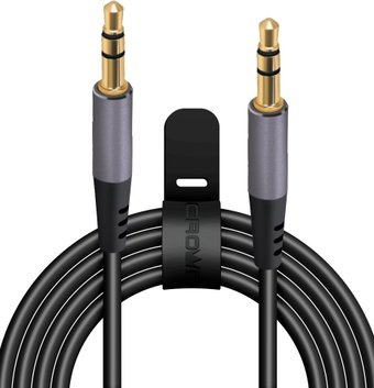 Кабель CrownMicro CMCU-3080A 3.5 мм - 3.5 мм (1.2 м, черный) - 1/1