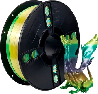 Пластик Kingroon PLA Silk 1.75мм B01893 (1кг, Rainbow Forest) - 1/1