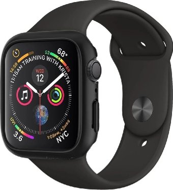 Чехол Spigen Thin Fit для Apple Watch (44 мм) 062CS24474 (черный) - 1/1