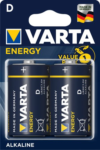 Батарейка Varta Energy D 2 шт. - 1/1
