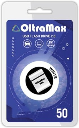 USB Flash OltraMax 50 64GB (белый) - 1/1