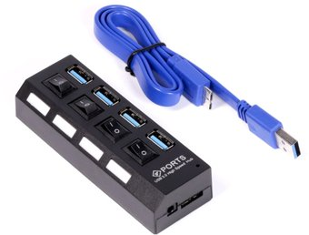 USB-хаб  SmartBuy SBHA-7304-B - 1/1