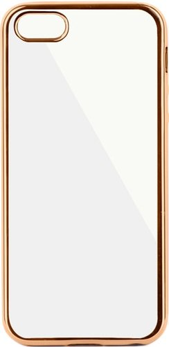 Чехол для телефона InterStep Frame для Apple iPhone 5/5S (прозрачный/золотистый) - 1/1
