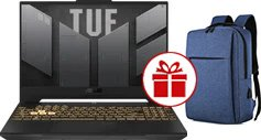 Игровой ноутбук ASUS TUF Gaming F15 FX507ZC4-HN143 + рюкзак Goody Bright (синий) - 1/1
