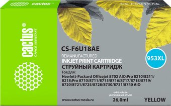 Картридж CACTUS CS-F6U18AE (аналог HP F6U18AE) - 1/1