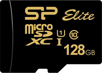 Карта памяти Silicon-Power Elite Gold microSDXC SP128GBSTXBU1V1GSP 128GB (с адаптером) - 1/1