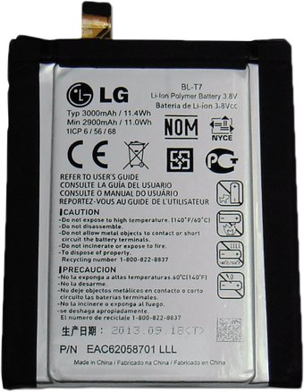 Аккумулятор для телефона Копия LG BL-T7 - 1/1