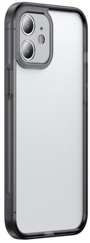 Чехол для телефона Baseus Camera Lens Protector Frame для Apple iPhone 12 Pro Max (черный) - 1/1