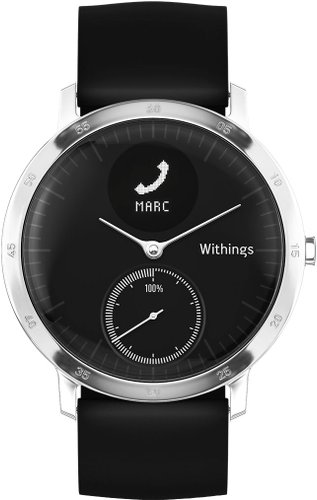 Гибридные умные часы Withings Steel HR 40mm Black - 1/1
