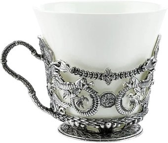 Чашка Кольчугинский мельхиор Дракон КМ2407ЧШ06 - 1/1