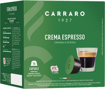 Кофе в капсулах Carraro Crema Espresso в капсулах Dolce Gusto 16 шт - 1/1