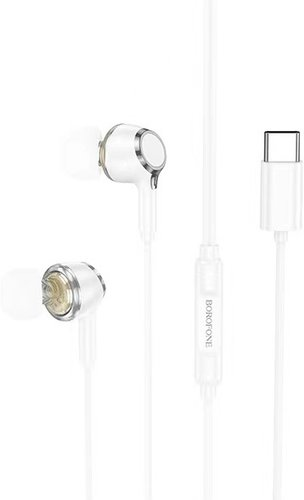 Наушники Borofone BM90 USB Type-C (белый) - 1/1