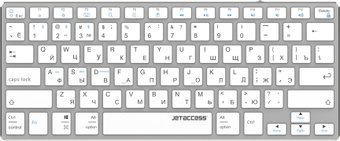 Клавиатура Jet.A SlimLine K2 BT (серебристый) - 1/1
