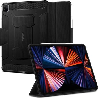 Чехол для планшета Spigen Rugged Armor Pro для iPad Pro 12.9 (2021) (черный) - 1/1