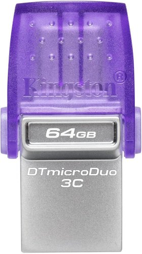 USB Flash Kingston DataTraveler MicroDuo 3C USB 3.2 Gen 1 64GB - 1/1
