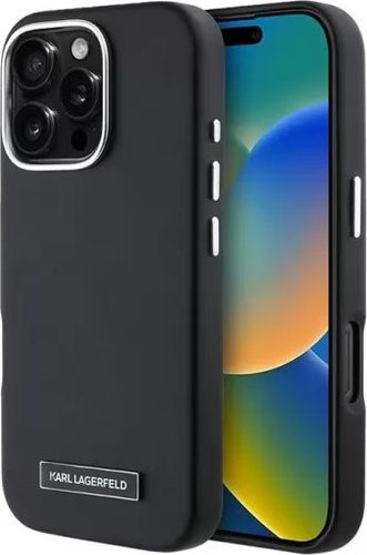 Чехол для телефона Lagerfeld PU Grained Full Wrapped & Metal Camera (MagSafe) для iPhone 16 Pro KLHMP16LPGMSRPK - 1/1