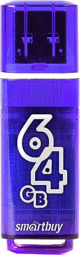 USB Flash SmartBuy Glossy Dark Blue 64GB [SB64GBGS-DB] - 1/1