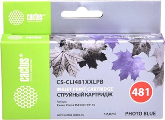 Картридж CACTUS CS-CLI481XXLPB (аналог Canon CLI-481XXL PB) - 1/1