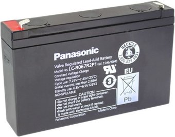 Аккумулятор для ИБП Panasonic LC-R067R2P1 (6В/7.2 А·ч) - 1/1
