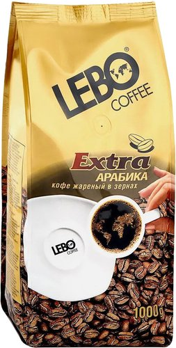 Кофе LEBO Coffee Extra Арабика зерновой 1 кг - 1/1