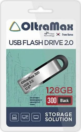 USB Flash OltraMax 300 128GB (черный) - 1/1