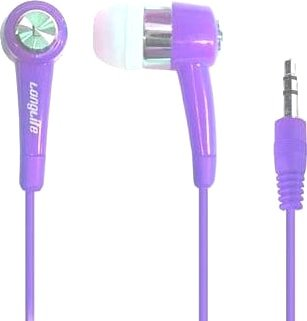 Наушники LongLife E107 (без микрофона, фиолетовый) - 1/1