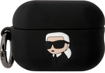Чехол CG Mobile Karl Lagerfeld NFT 3D Karl для AirPods Pro 2 KLAP2RUNIKK (черный) - 1/1