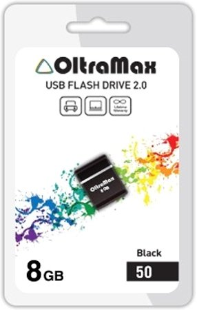 USB Flash OltraMax 50 8GB (черный) - 1/1