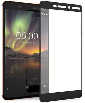 Защитное стекло KST Full glue для Nokia 6.1 (2018) (черное) - 1/1