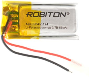 Аккумулятор Robiton LP451124 65mAh 1 шт. - 1/1