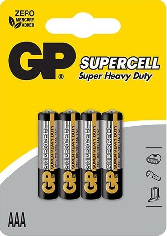 Батарейка GP Supercell AAA 4 шт. - 1/1