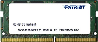 Оперативная память Patriot Signature Line 4GB DDR3 SODIMM PC3-12800 [PSD34G160081S] - 1/1
