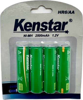 Аккумулятор Kenstar HR6/AA Ni-Mh 2500mAh BL-4 KS-HR6-2500-BL4 - 1/1