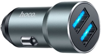 Автомобильное зарядное Hoco DZ17 (металлик) - 1/1