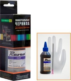 Чернила Revcol 126388 для Epson 100 мл (циан) - 1/1