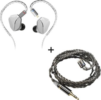 Наушники Hidizs MP145 (серебристый, черный кабель 3.5 мм) - 1/1