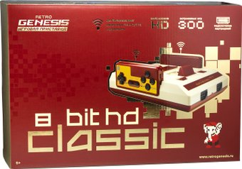 Игровая приставка Retro Genesis 8 Bit HD Classic (2 геймпада, 300 игр) - 1/1