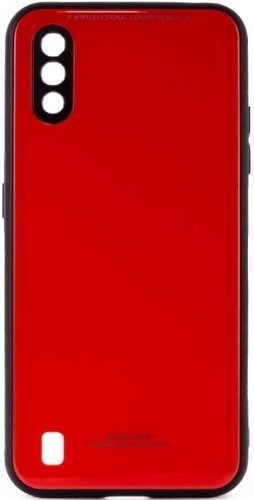 Чехол для телефона Case Glassy для Samsung Galaxy M01 (красный) - 1/1
