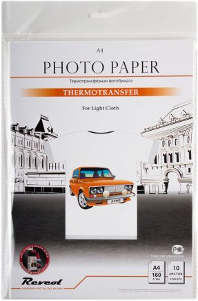 Термотрансфер Revcol Для светлых тканей А4 160 г/м2 10 л [128886] - 1/1