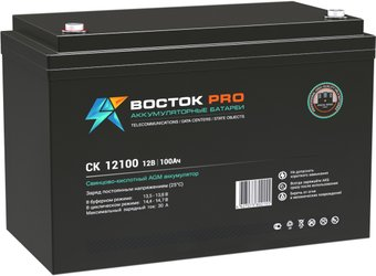 Аккумулятор для ИБП Восток СК-12100 (12В/100 А·ч) - 1/1